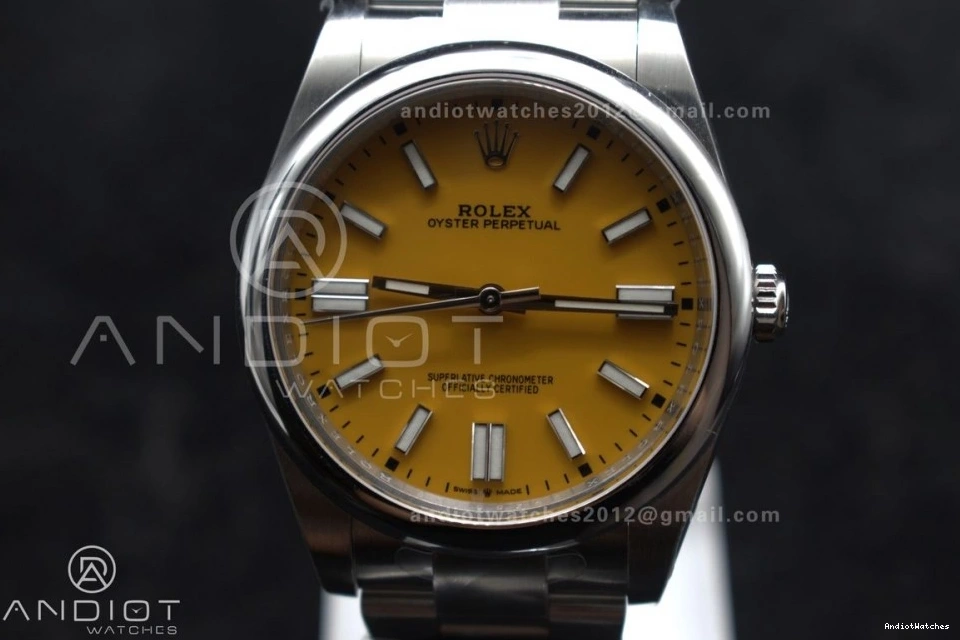 Steel VR Clean OnTrend 124300 Perpetual Yellow 1:1 Edition 41mm Best Oyster Dial 937 904L 1030